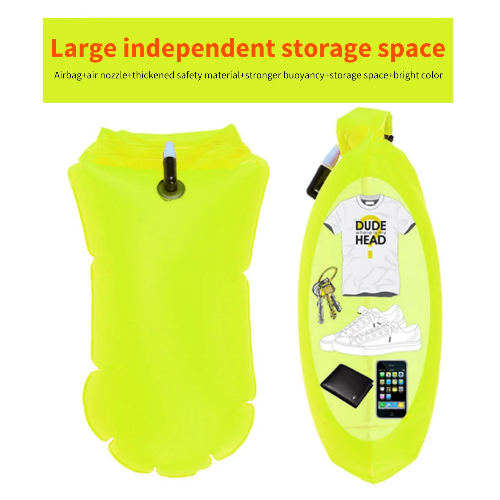 1 PC Dry Bag Inflatable Open S - Swim Buoy Open Water 评论和价格