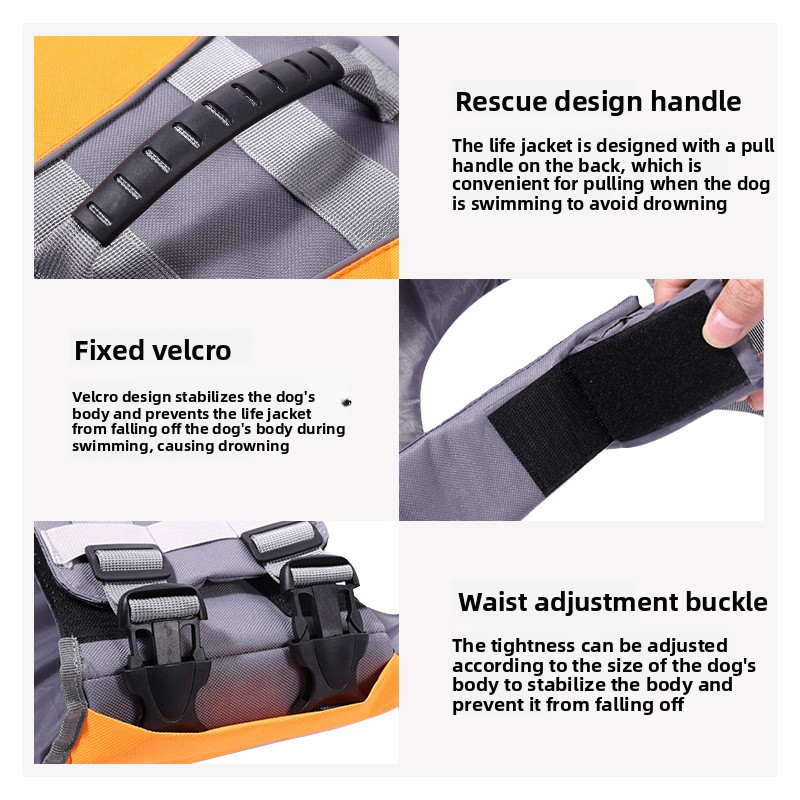 Pet Life Vest Dog Life Jacket  - Life Jacket Buoyancy 评论和价格