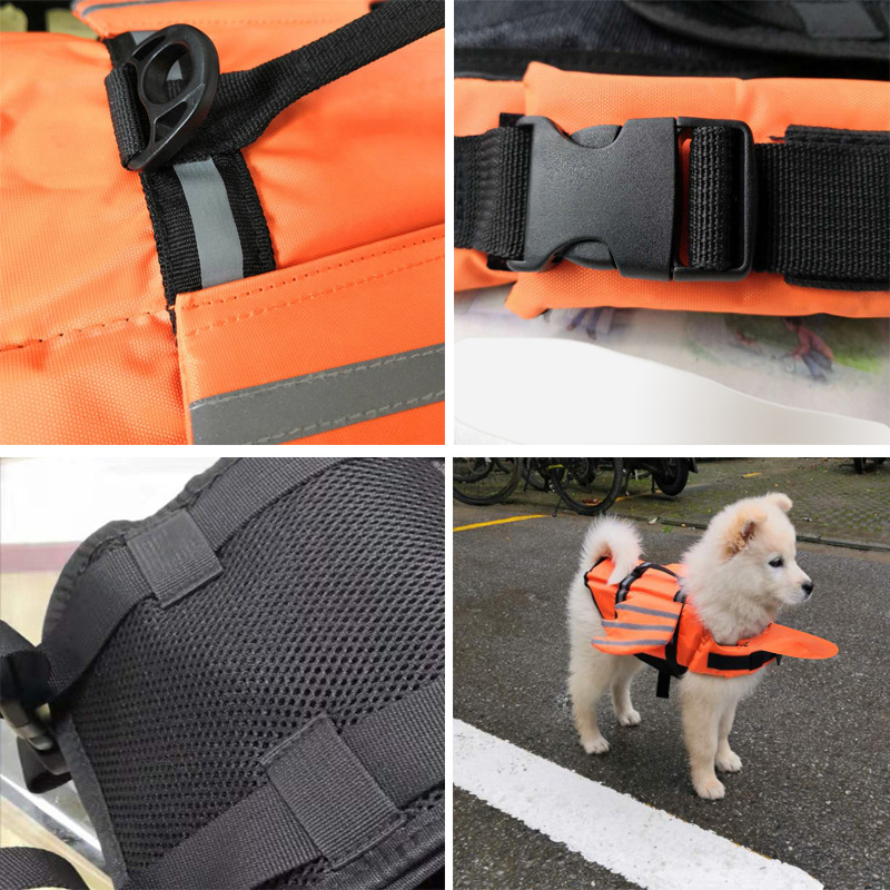 Dog Life Jacket Reflective Adj - Life Jacket Buoyancy 评论和价格