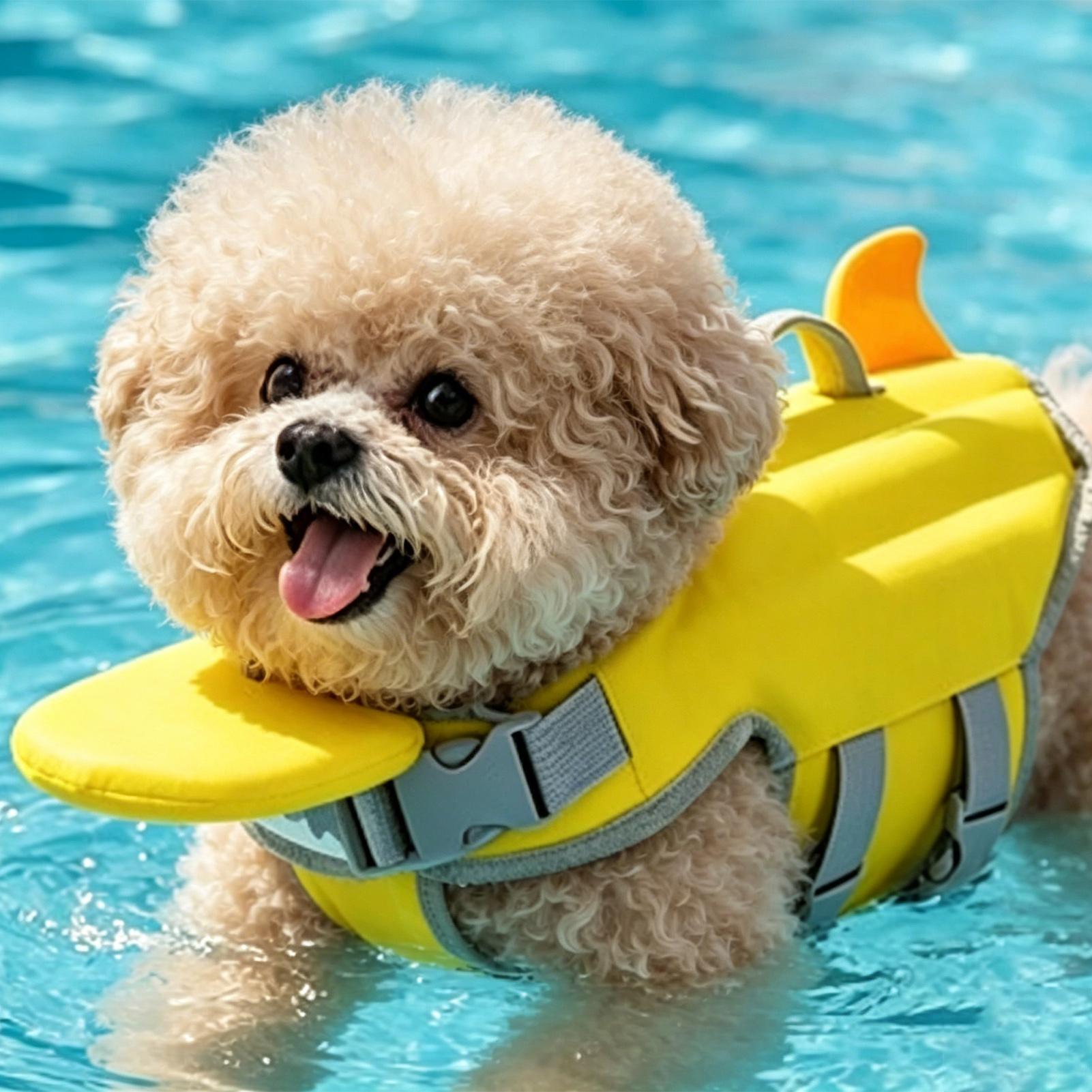 Dog Life Jacket Portable Summe - Life Jacket Buoyancy 评论和价格