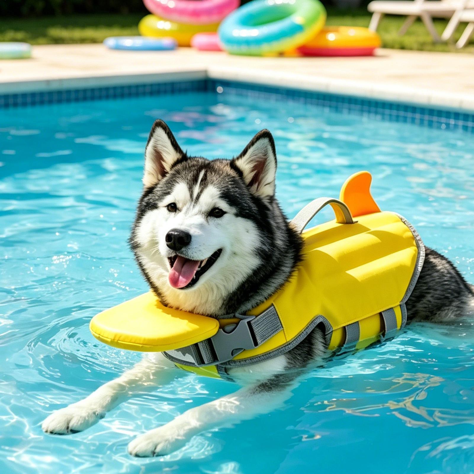 Dog Life Jacket Portable Summe - Life Jacket Buoyancy 评论和价格