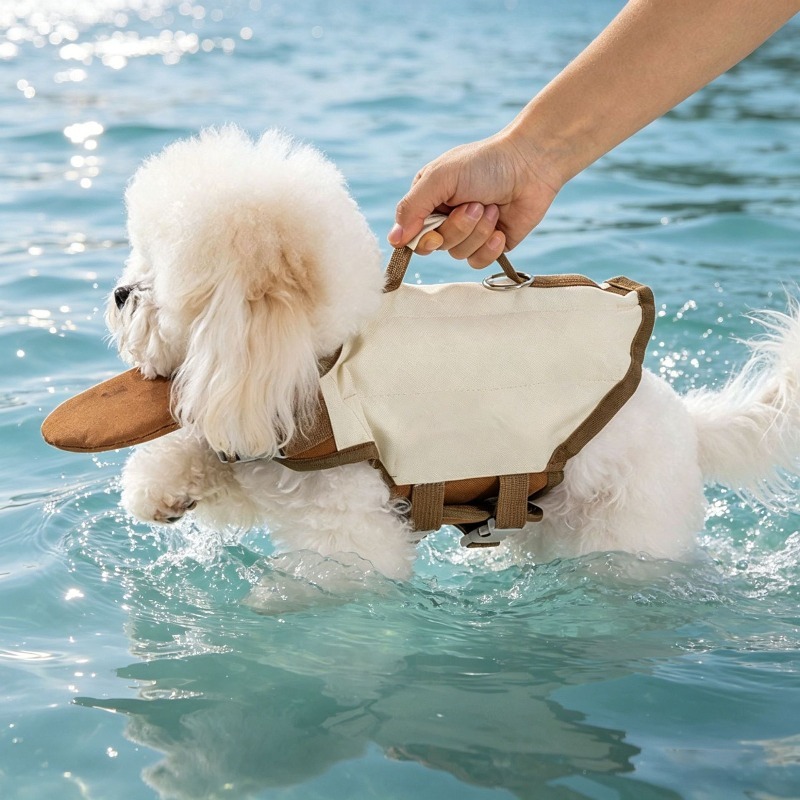 Dog Life Jacket with Rescue Ha - Life Jacket Buoyancy 评论和价格